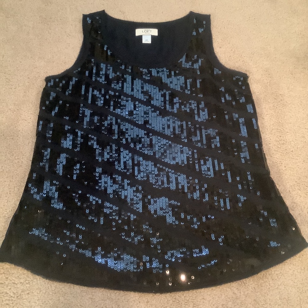NWOT Ann Taylor Loft Sequin Top